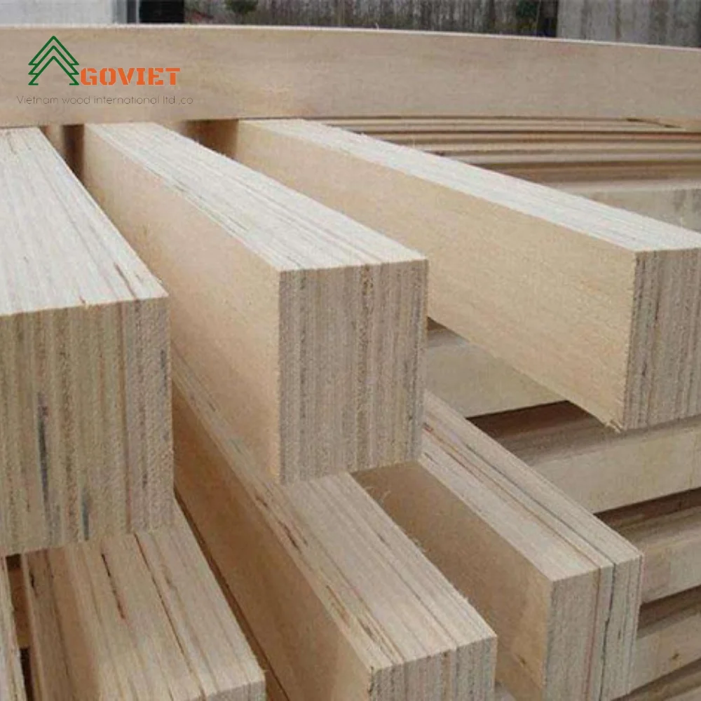 LVL Glulam Beams Excellent Wood Construction LVL Timber laminated veneer lumber prices for house frame good quality for sale