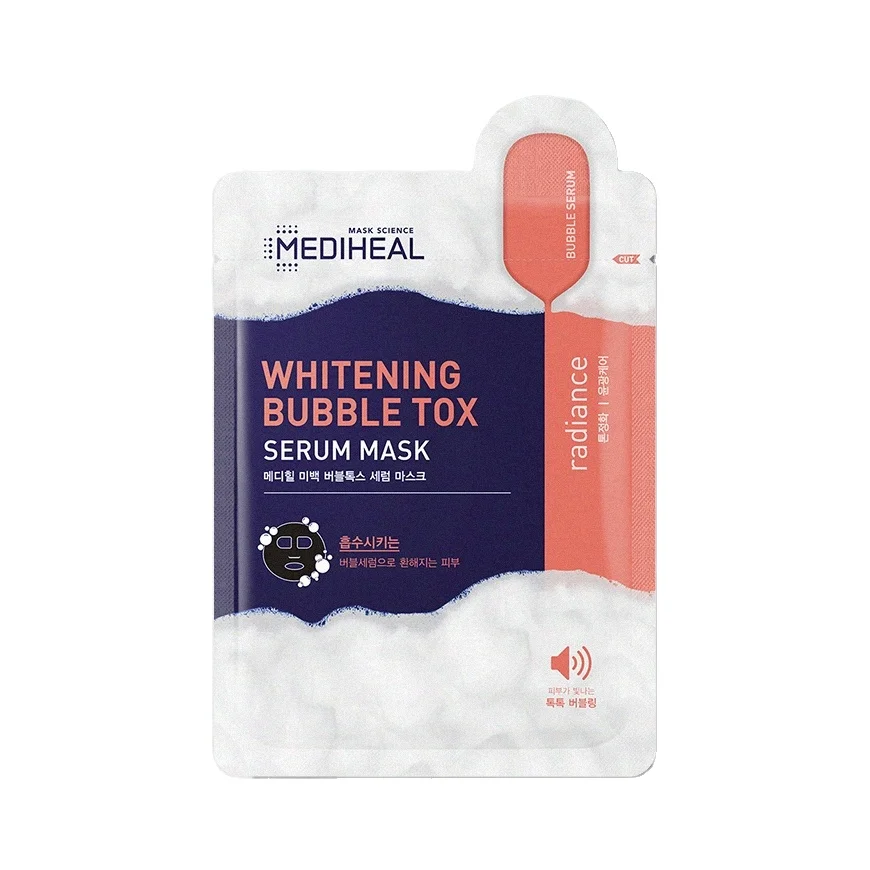 
Отбеливание пузырь ТОКС сыворотка маска оптовая продажа, корейский стиль, лучшие средства по уходу за кожей MEDIHEAL Amazon best 