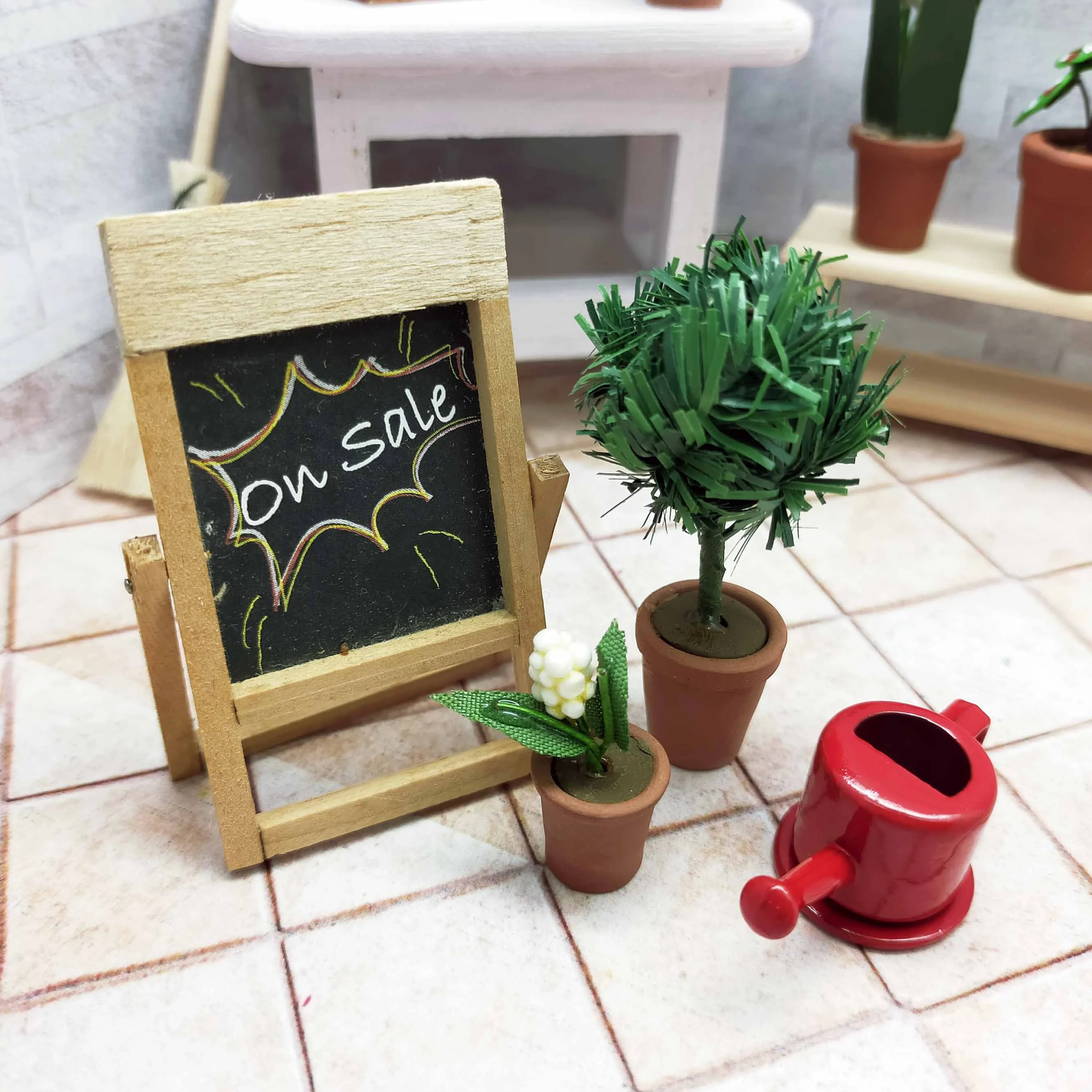 Doll house miniatures 1: 12  accessories plant flower shop