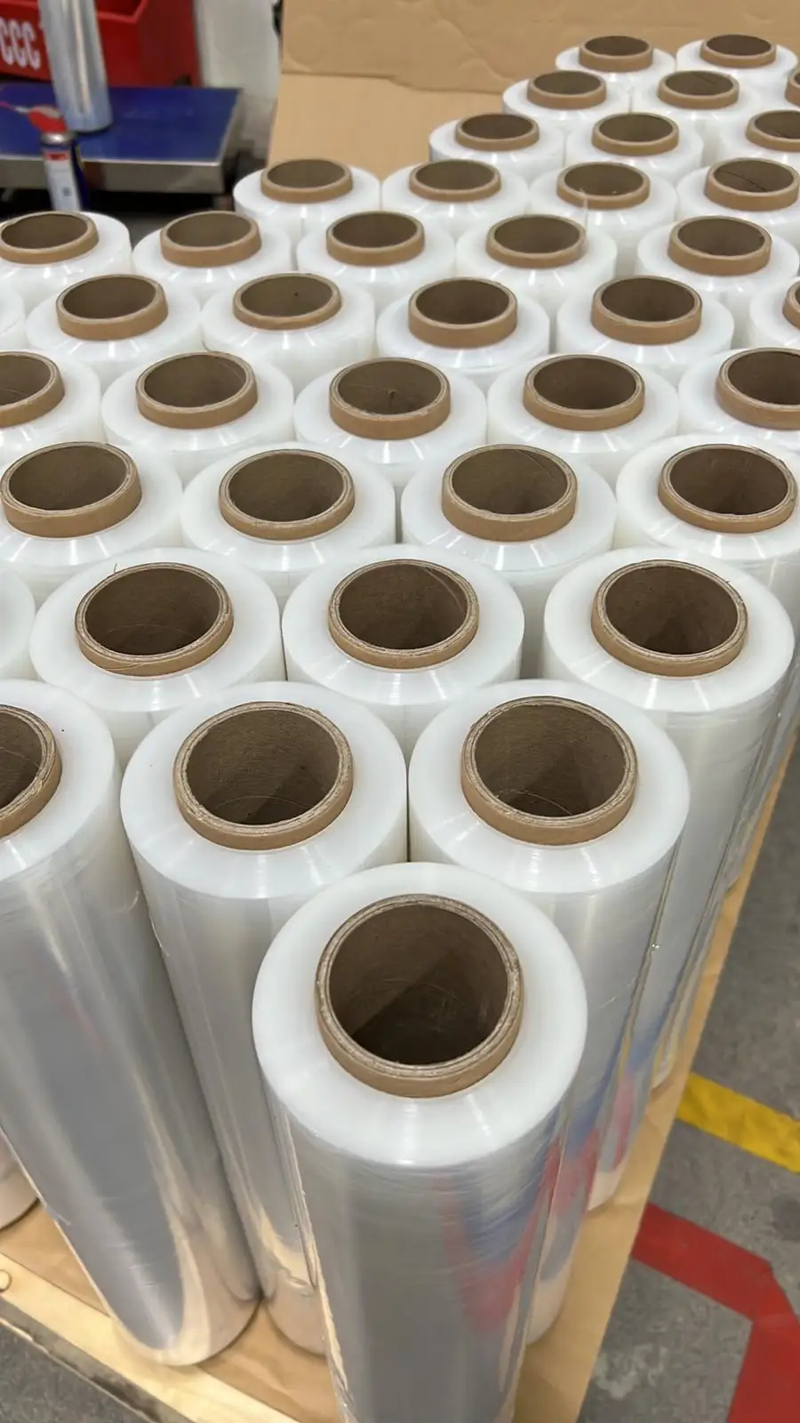Отличное удлинение ldpe стретч-пленка для упаковки паллет LLDPE литая ручная рулонной