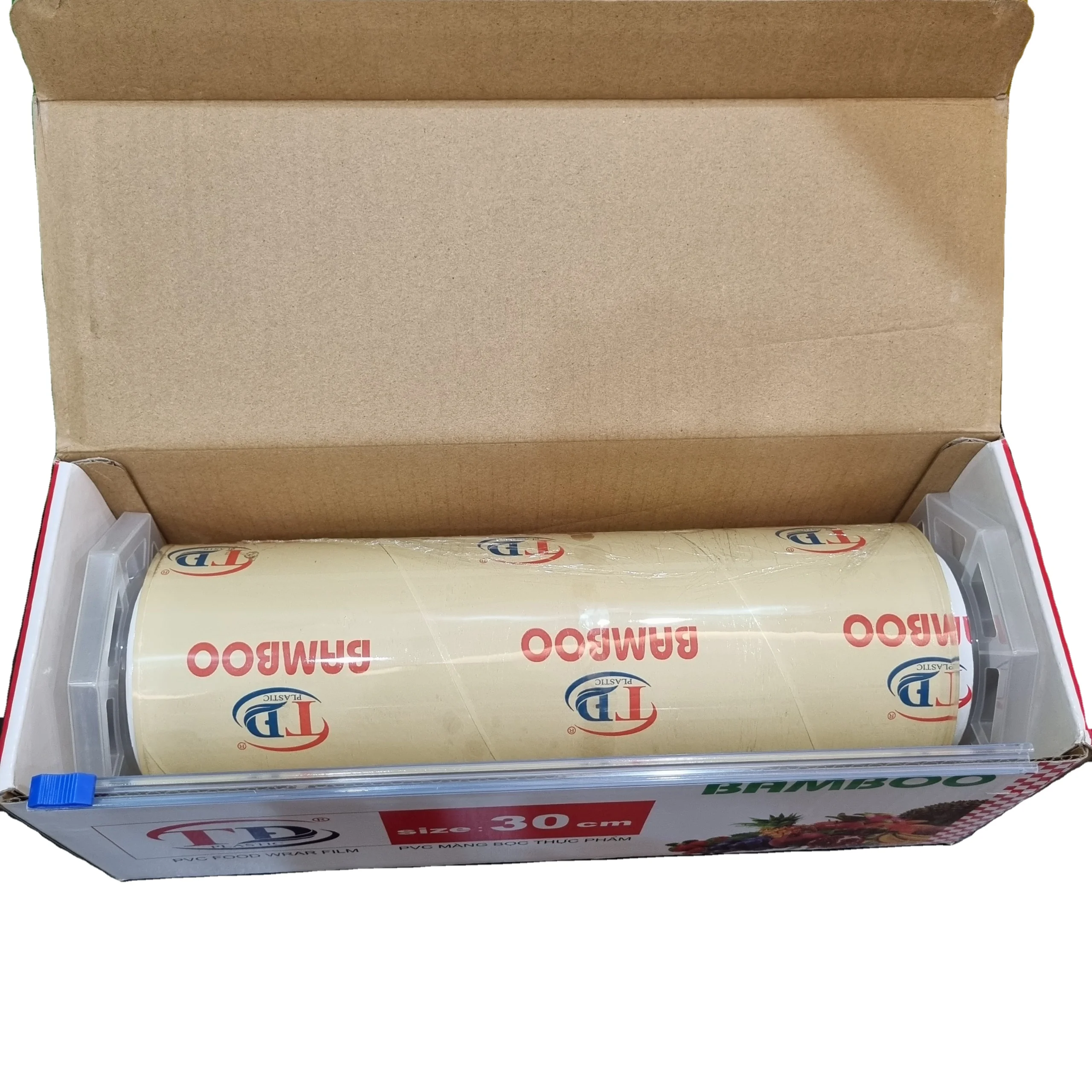 Ready To Ship Manufacture Food Fresh Keeping Packing PVC Cling Film Stretch Wrap Food Grade Jumbo Roll