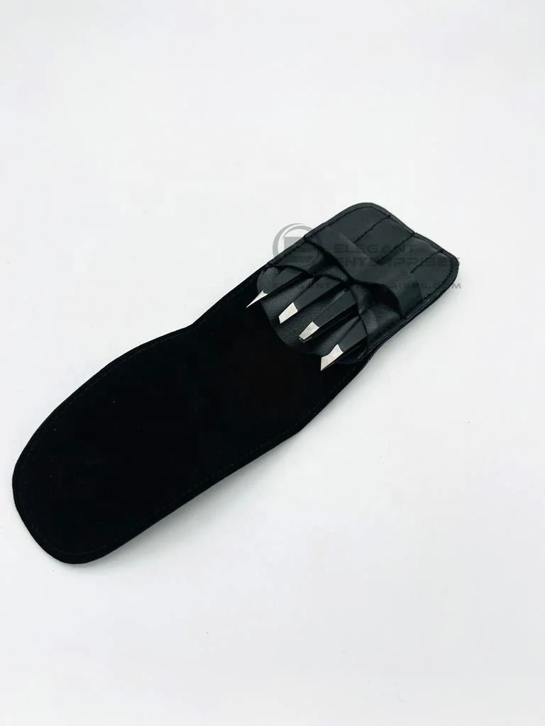 Wholesale Sustainable Eyebrow Tweezer Set Of 4 Pieces Stainless Steel Customized Private Label Sharp Point