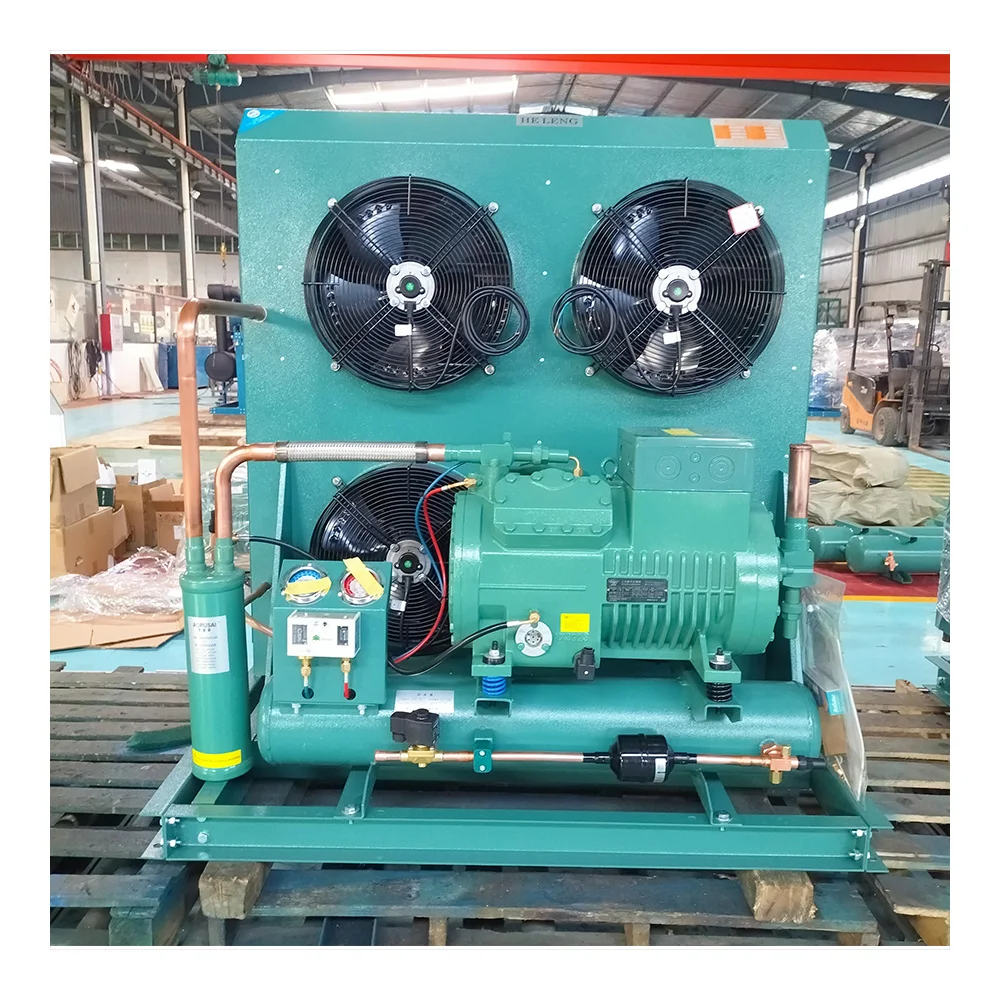 20HP 25HP 30HP Two storage Semi enclosed piston compressor refrigeration unit for blast freezer room