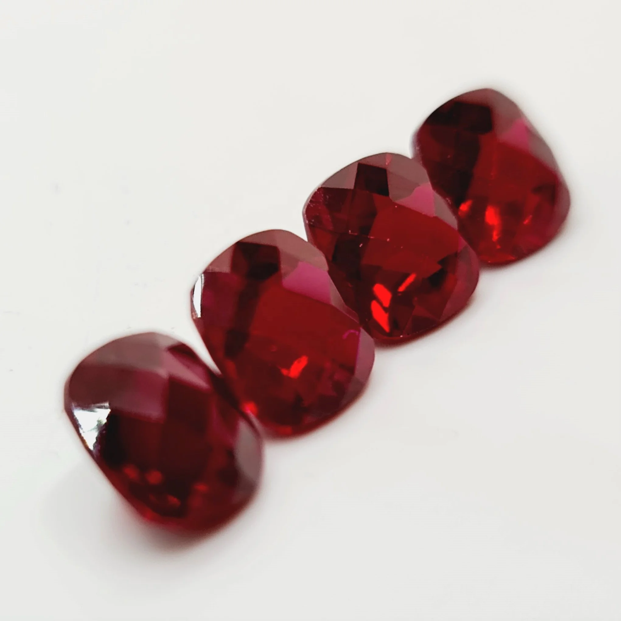 Loose Synthetic Ruby Gemstone Wholesale Calibrated Sizes Available In All Colors of created corundum