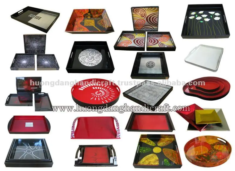 Лаковый сервировочный поднос из Вьетнама высокого качества