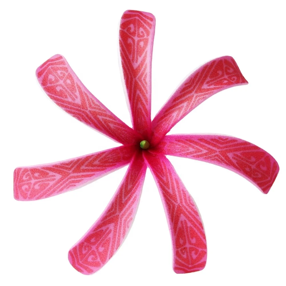 Best seller good quality Handcraft Handmade artificial tahitian foam flower with special tattoo and color pattern