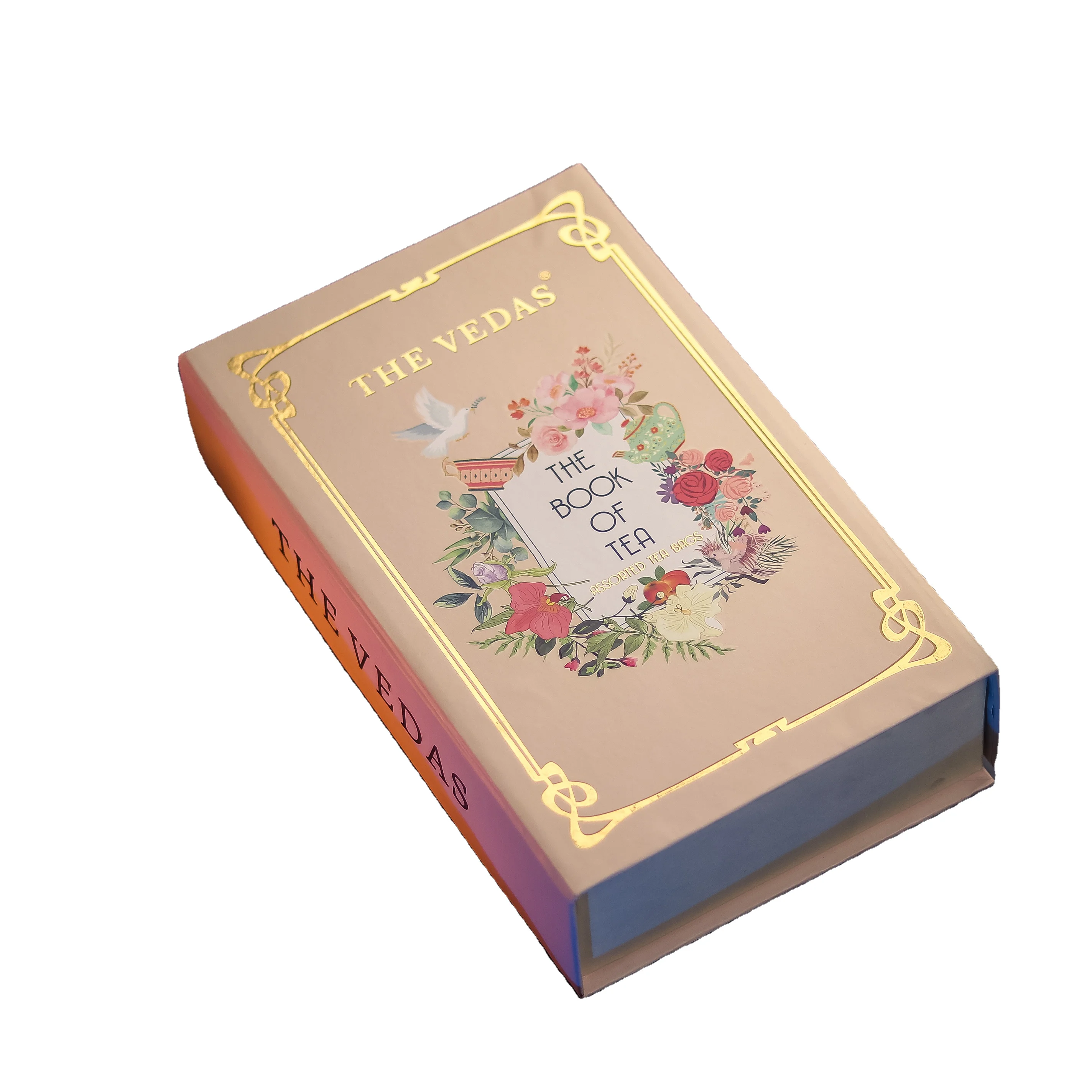 Подарочный набор для чайной книги Vedas сшитые вручную хлопковые чайные пакетики 12 ароматизаторов по 4 единицы в каждой Чайная коллекция 48 пакетиков чая