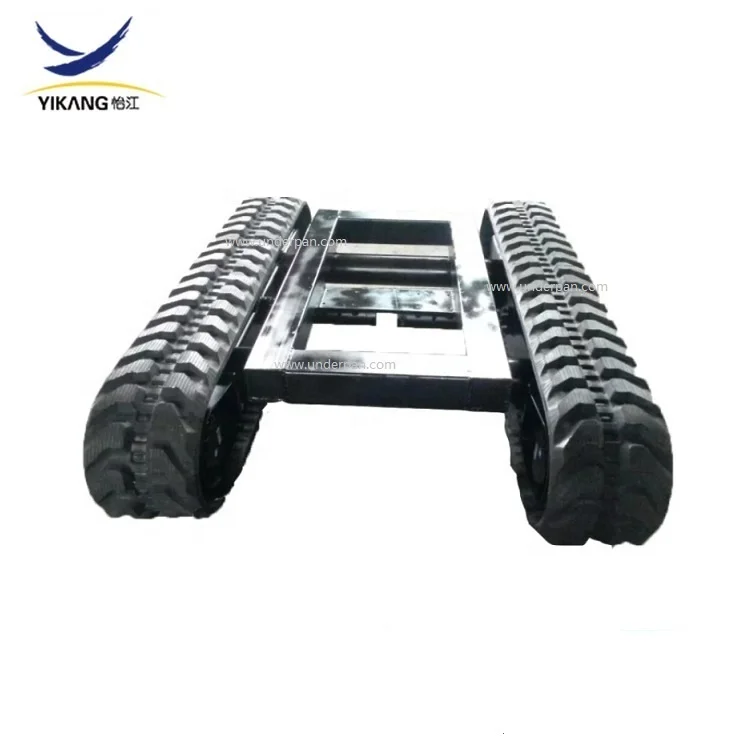 New design 6 tons crawler platform rubber track undercarriage for tracked industry robot vehicles