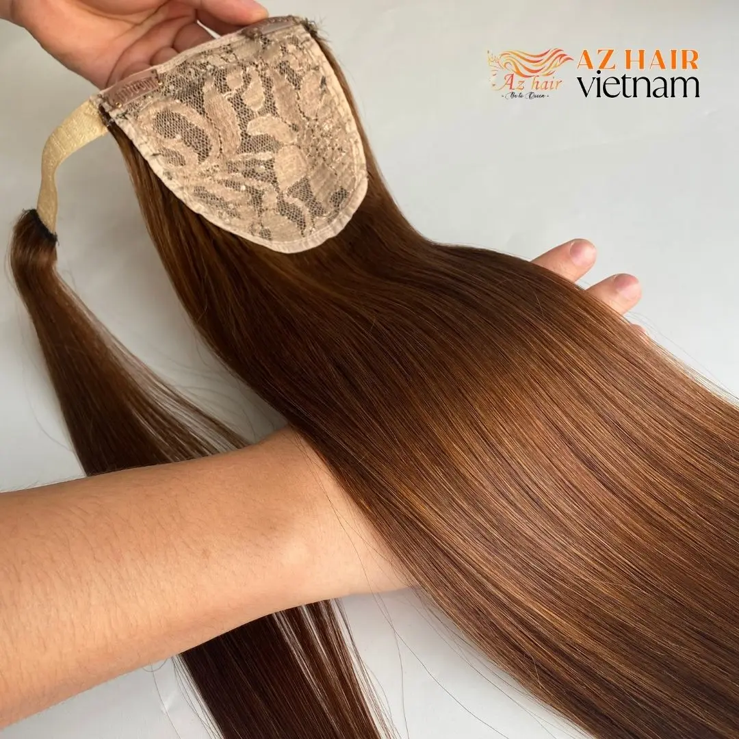 100% Vietnamese Human Remy Hair Ponytail Extensions for a Natural, Luxurious Look!