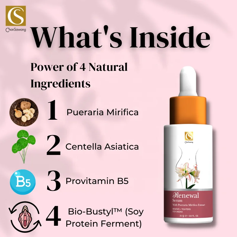 Vagina Renewal and Tightening Serum for Women to Cure Vaginal Dryness Yoni Care Products Private Label Thailand OEM Cosmetics