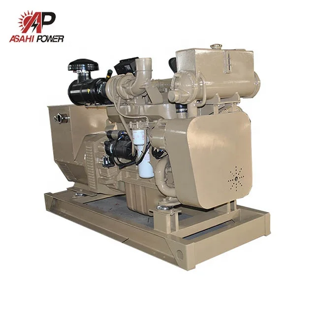 Prime 175 kVA 140 kW 6CTA8.3-GM155 Marine Diesel Generator for Cummins