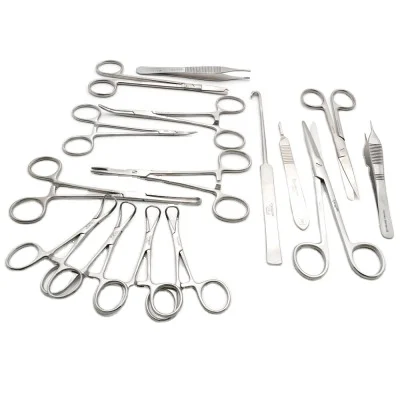 High Quality beautiful 14 Pcs Dog Spay set Cat Bitch Neuter Kit Canine /Feline Neuter Pack, Pet Spay Set Veterinary Small Animal