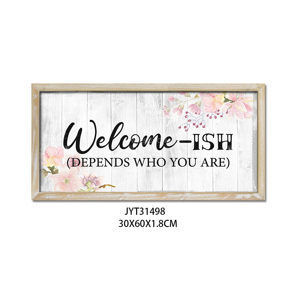 Factory wholesale home sweet home sings wall art prints for home decor bulk blank wood signs  board wooden welcome signs