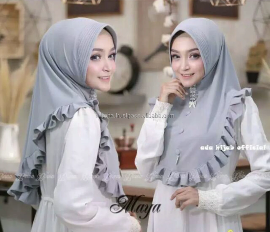 HIJAB INSTANT Новый BERGO KHIMAR с супер JILBAB DESINGE вирусный хиджаб