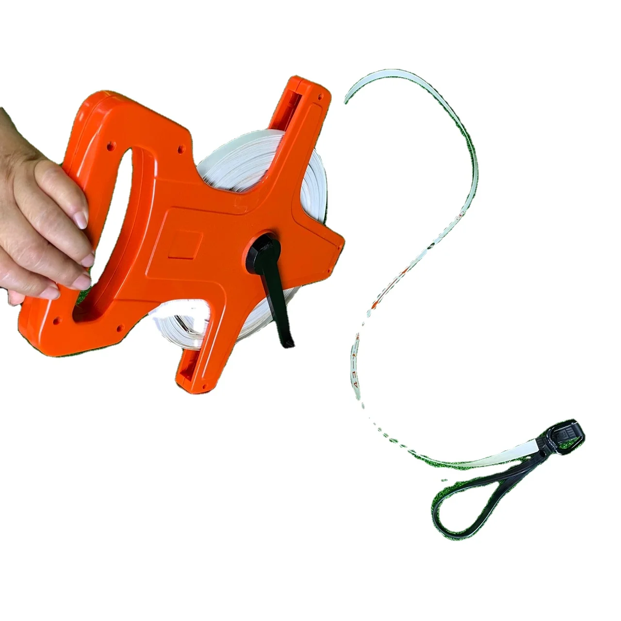 Custom Logo Croquet Gateball Line Tape Reel and Hooks Official Standard Size Outdoor Print Pattern