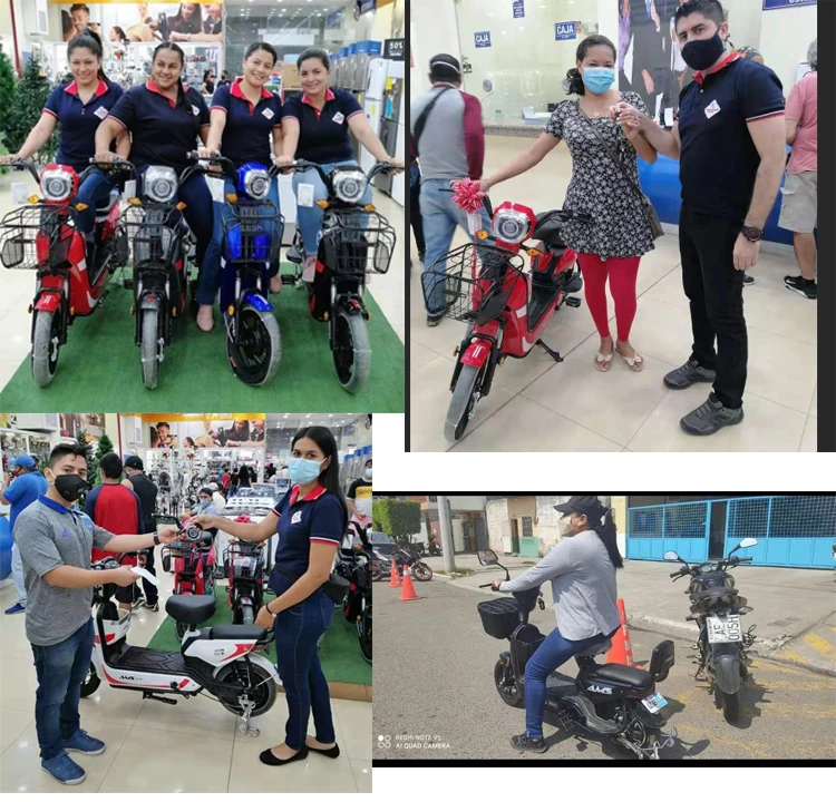 ODM OEM Service 650W 48V 60V 20AH Lead Acid Battery Electric Scooter Delivery Bike for Fast Food Cargo