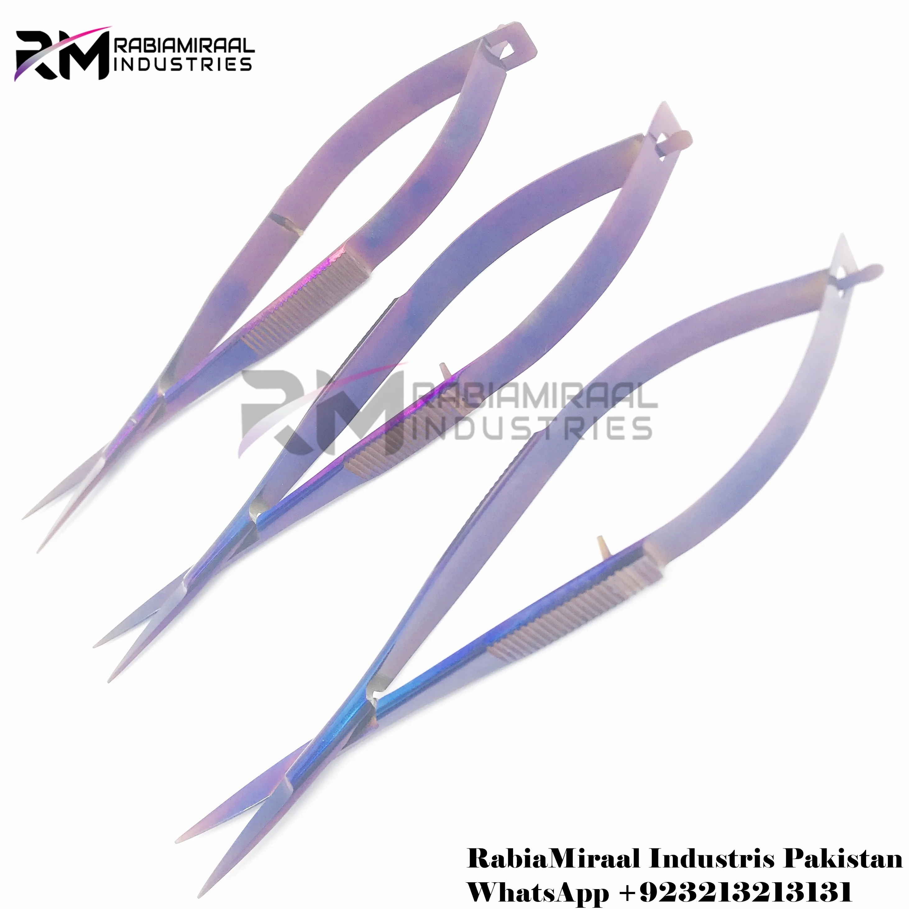 Good Quality Purple Spring Scissors Manicure Trimming Eyebrow Scissors Private Label Customized and Packaging