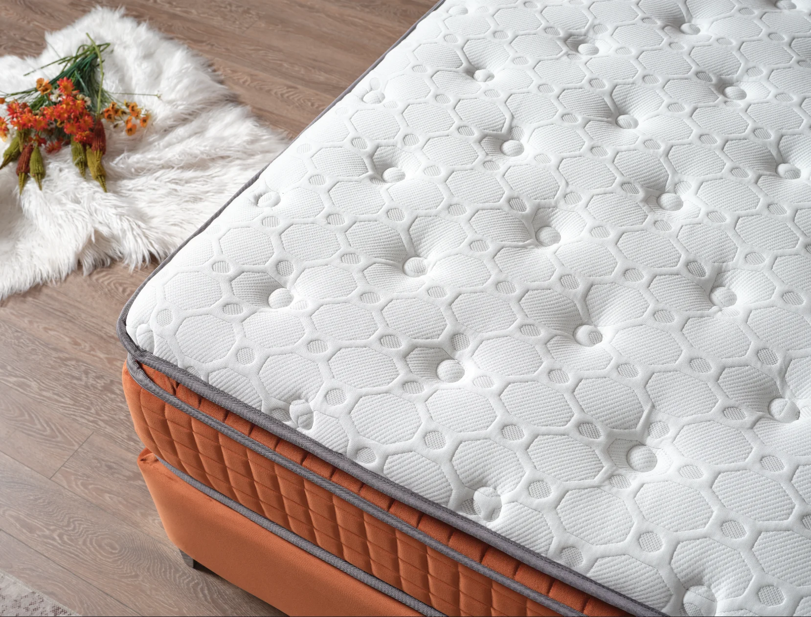 Euro Top Custom Factory Supply King Queen Full Size Foam Pocket Spring Hotel Mattress