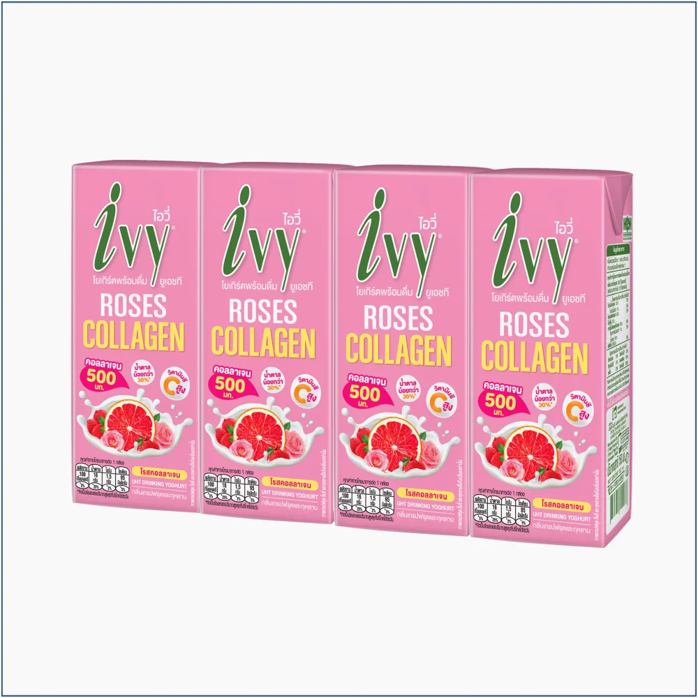 Excellent Quality With Delicious Taste Ivy UHT DKY Collagen Grapefruit And Rose 150 milliliter Good Healthy Thailand