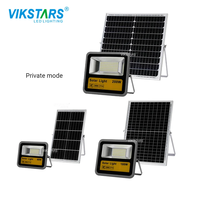 Wholesale price led flood light solar panel long-distanceg digital display spotlight movable and portable led flood lamp solar