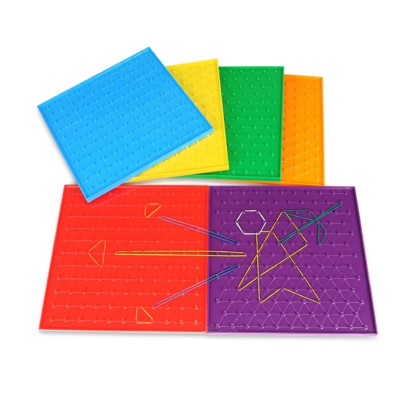 23CM Square Geoboard Plastic Geometric Board Tteaching Aid