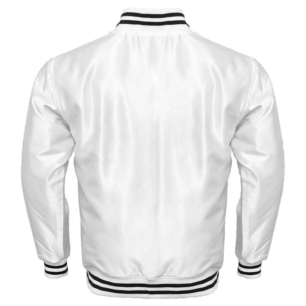 Men baseball Quilted bomber baseball Satin Varsity Jackets in all colors