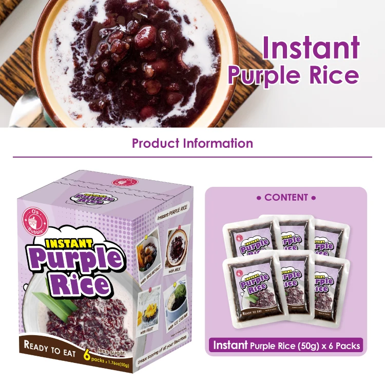 Готовый к употреблению пузырьковый материал не требует более быстрого приготовления черного Липкого Риса