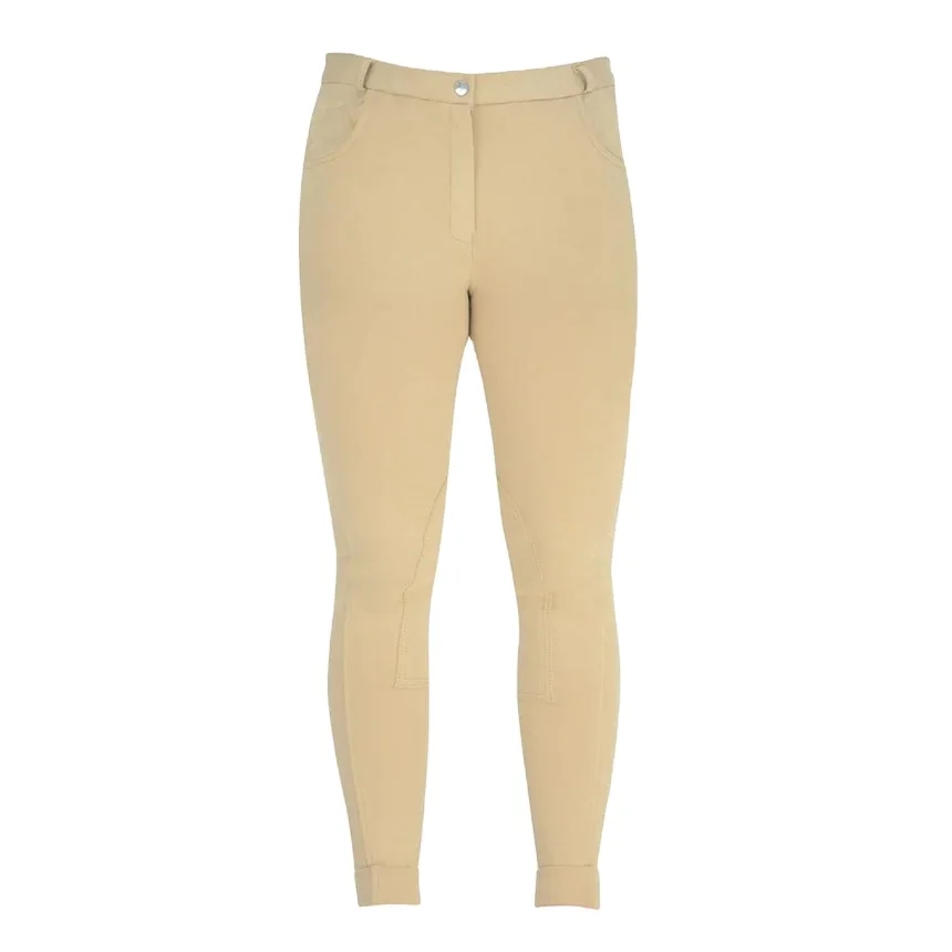 Economic equestrian sports Kids Equestrian Horse Riding Jodhpur breeches self seat denim multifunctional pocket riding pant