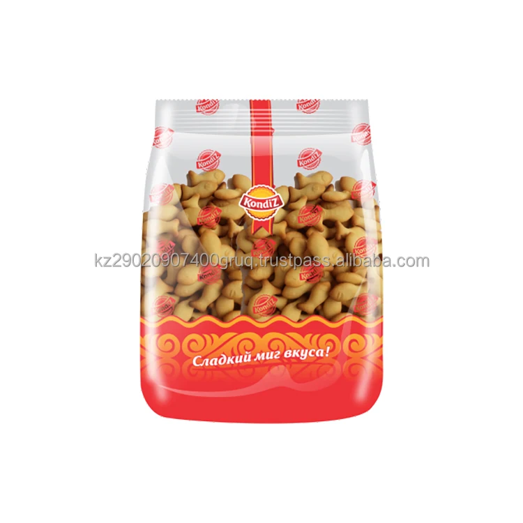 Top quality cracker fishies salty grain snacks in 500g plastic packaging manufacturer prices halal snack