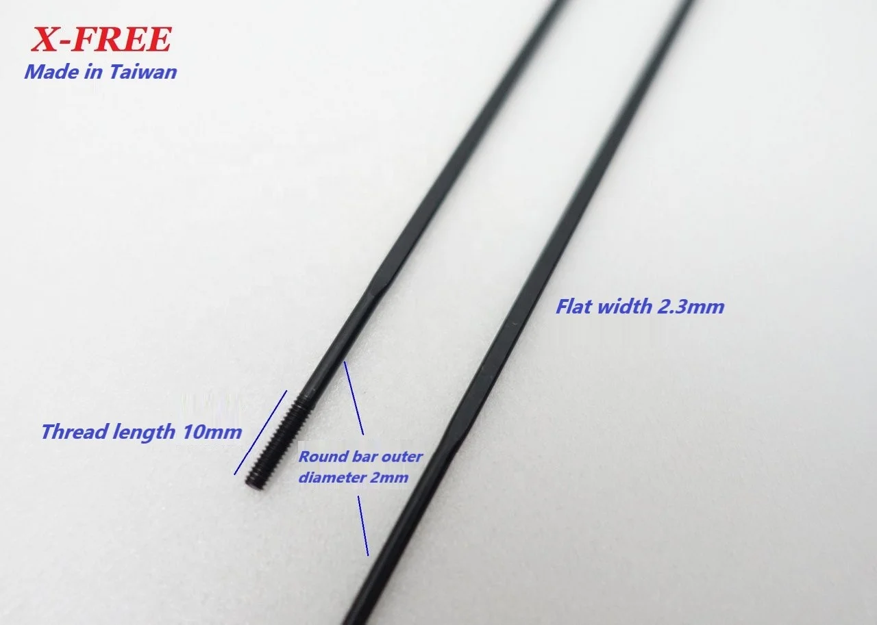 X-FREE PSR Swedish iron black 1423 flat spokes The material is lightweight and tough B11-24