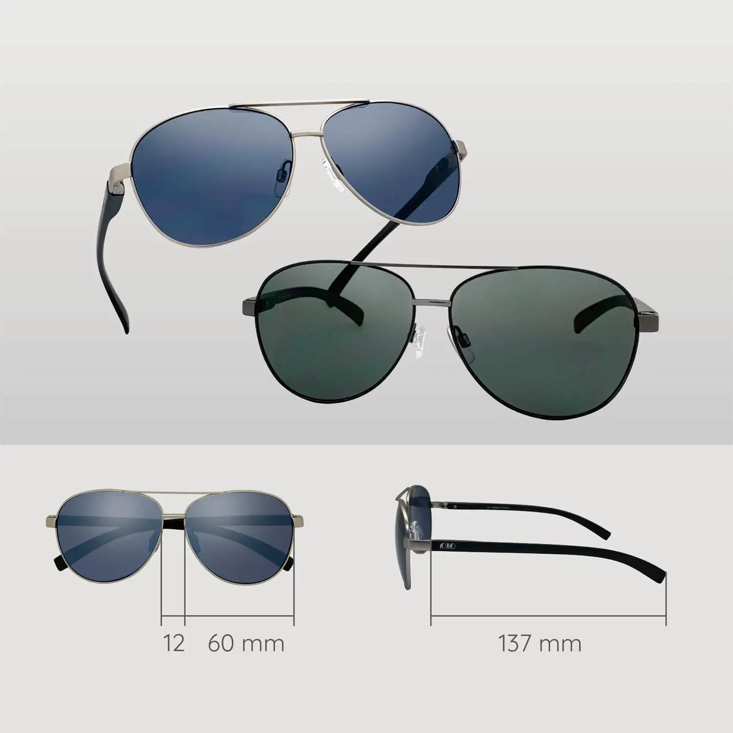 Стильные Солнцезащитные очки в металлической оправе для мужчин и женщин