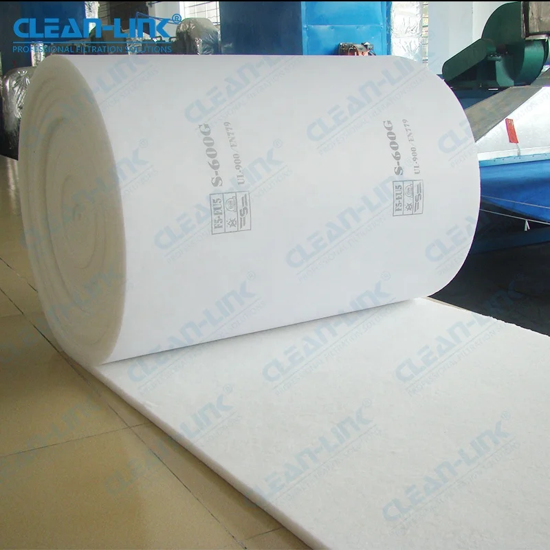 FS-600G Painting Stop Roof Air Filter Media Synthetic Fiber Spray Booth Ceiling Filters Roll