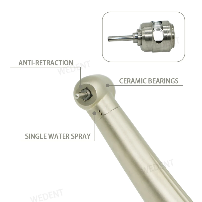 PANA MAX High Speed Dental Handpiece Push Button Closed Cartridges Turbine Dental Handpiece