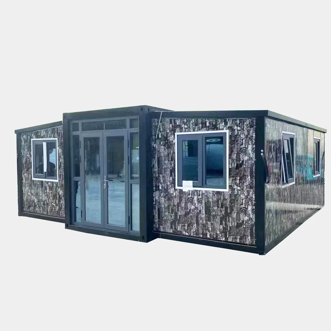 20 or 40ft expandable folding container house customized  steel prefab house office mobile Folding luxury prefabricated house