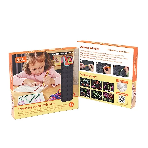 Calm Down Threading Boards  mindfulness exercise ( Black)