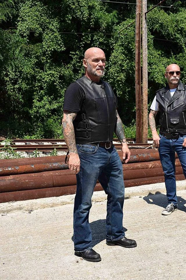 Leather Vest Motorcycle Men Fashion Customize Wholesale Vest Top quality motorcycle body armor vest good quality