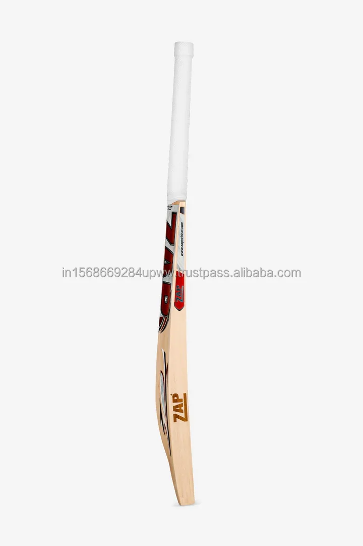 Spring Cane Rounded Handle ZAP Besto Kashmir Willow Bat for Durable Batting and Cricketing Experiences at Best Prices- Size 3