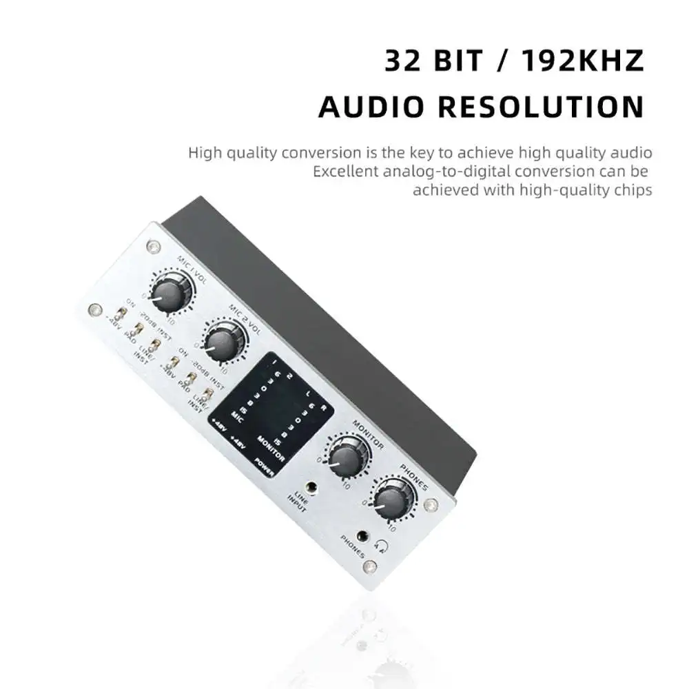2020 new LY-44T high-quality professional recording external sound card studio sound card