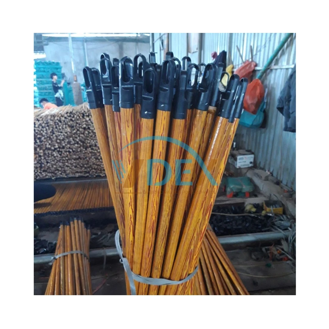 2024 new wooden Long broom Handle fancy brooms with handle plastic sweeping broom