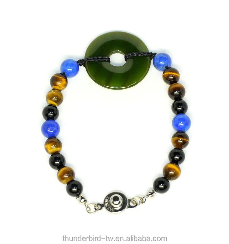 Лечебные драгоценные камни фэн-шуй лечебные натуральный нефрит тигровые глаза лазурит браслет