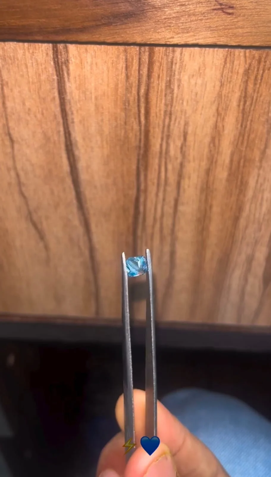 1.57 Ct Intense Blue Square Radiant Cut Loose Diamond for Any Jewelry Piece