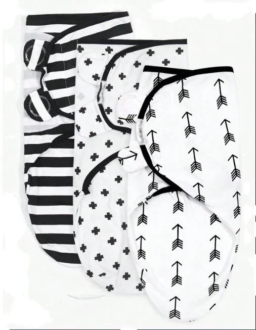 high quality Customize 100% Cotton Unisex Sleep sack Baby Swaddle Blanket Newborn Adjustable Infant Baby Swaddle Wrap