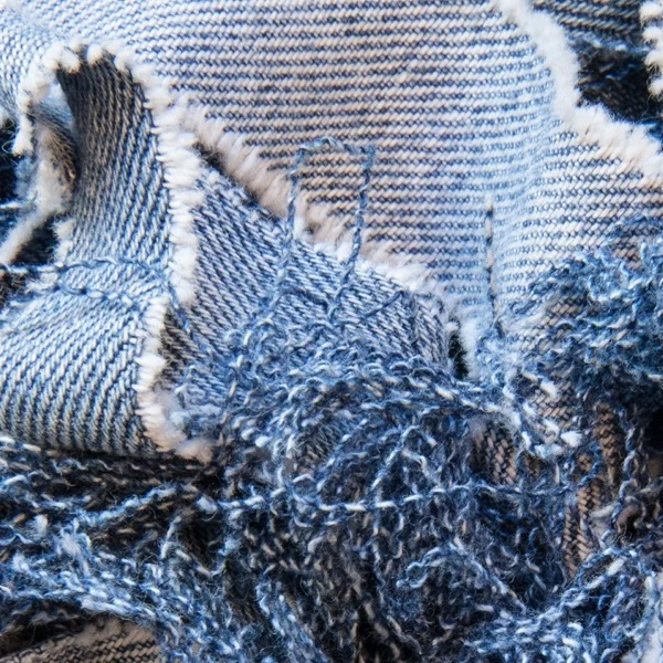 Waste denim shredded (clips / cutting) from the garment mills - Denim waste cotton piece recycling _Ms. Azura