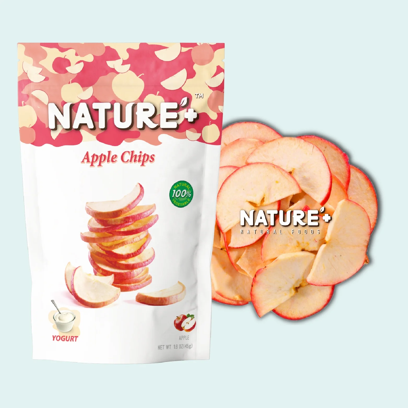 Dehydrated Apple Dried Fruit Chips Sour flavor Low Fat Chips and Snacks Dried Snack Brand