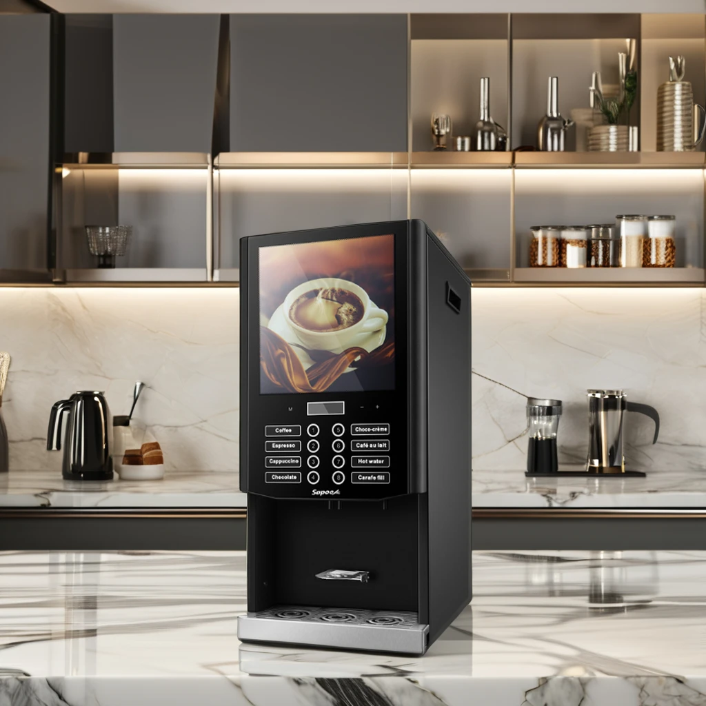 Smart Automatic Coffee Machine Stainless Steel Fully Automatic Intelligent Espresso Coffee Maker Machine