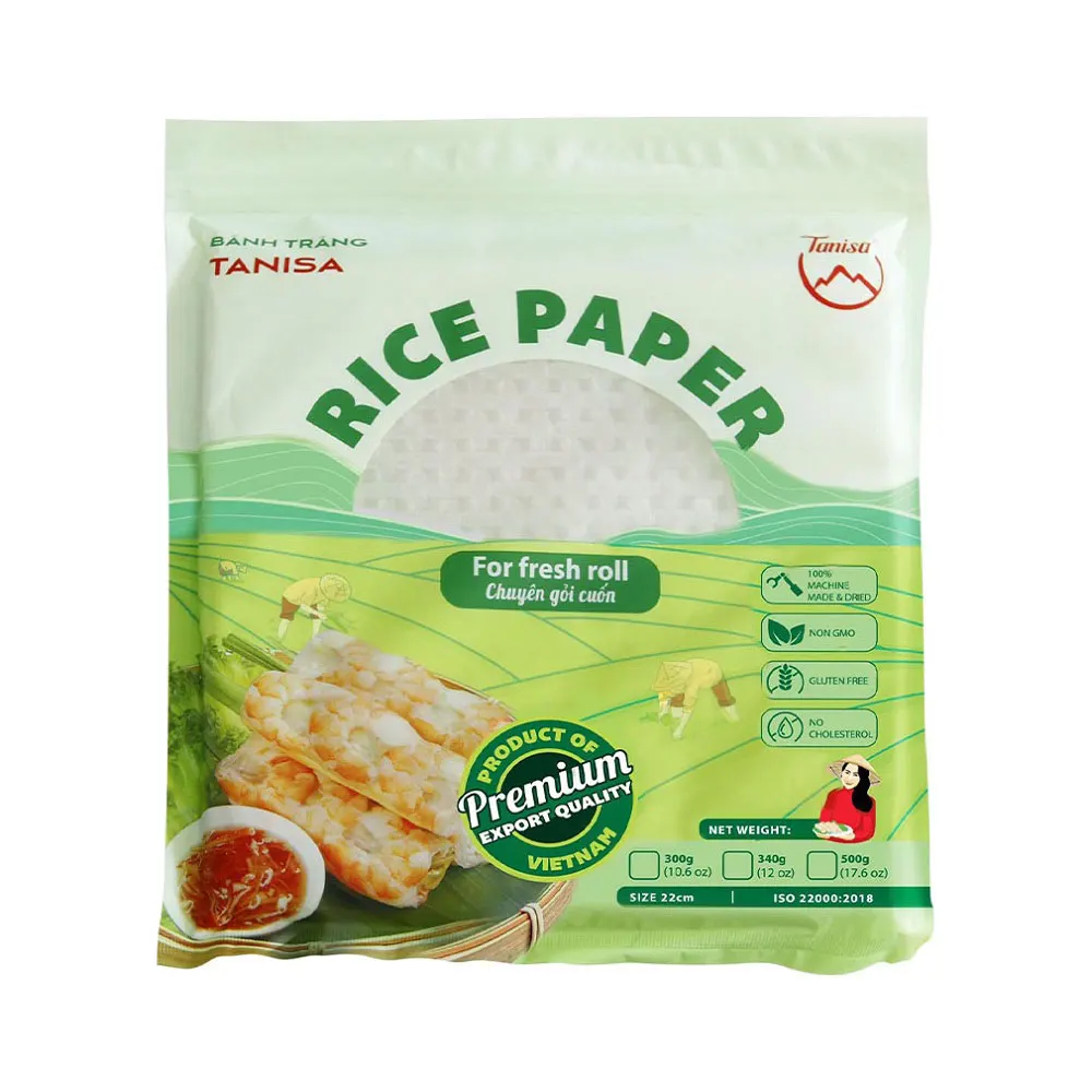 Самый популярный продукт Banh-Trang Vietnam съедобный лист рисовой бумаги для весенних рулонов летних
