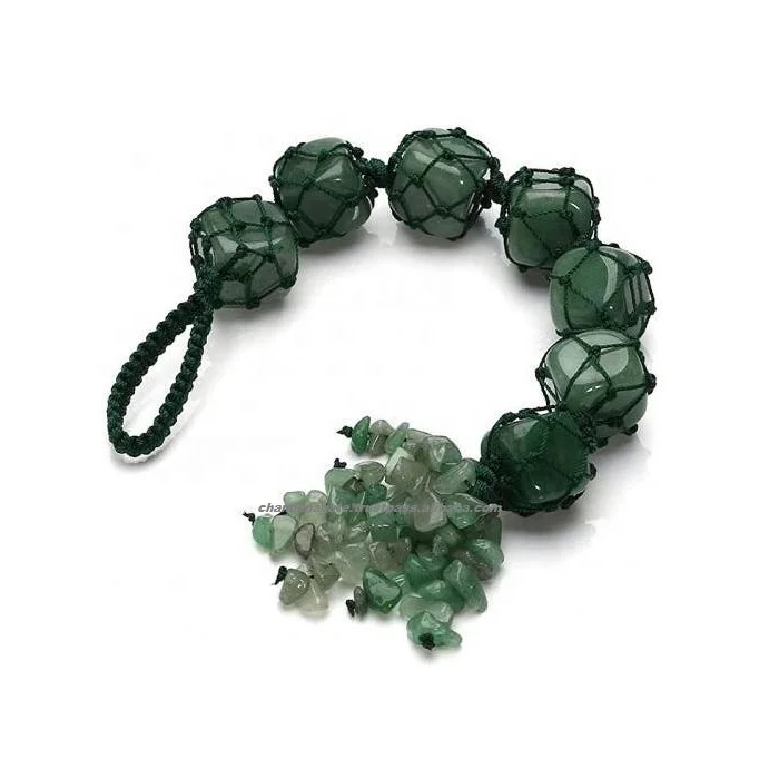 Tumbled Wall Hanger Natural Dark Green Nephrite Jade stone Wall hanger car crystal healing gemstone crystal chakra Hanger