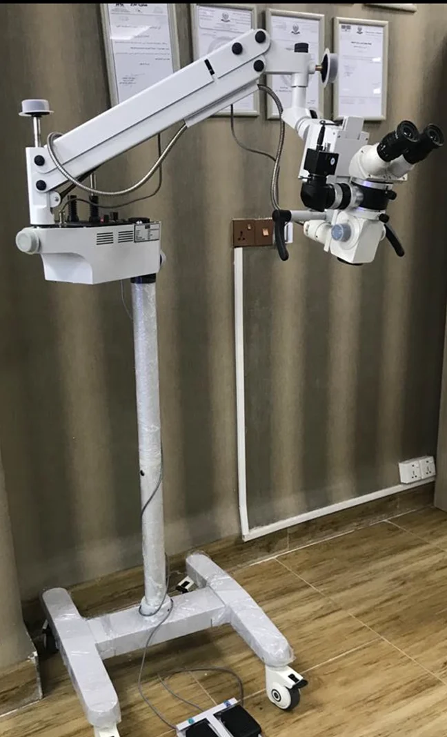 Motorized Foot Focusing Binocular Ophthalmic Operating Microscope Surgical Instruments Basis Product