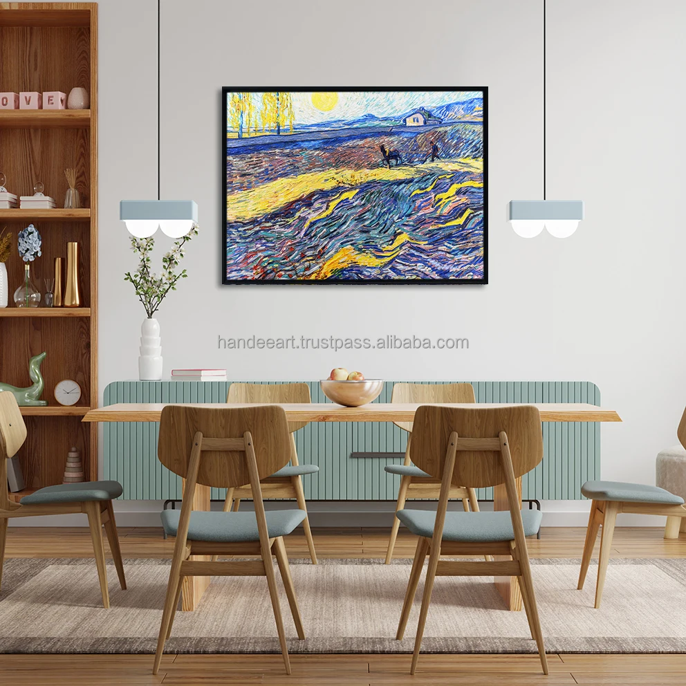 
Reproduction Laboureur dans un champ by Van Gogh for home wall decoration print on canvas wall 
