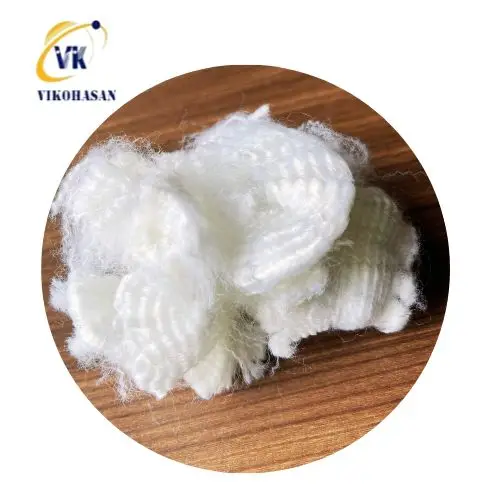 Generated fiber Hollow Non-conjugate Silicon or Dry by 100% PET flakes from Vikohasan fiber in Vietnam for filling material